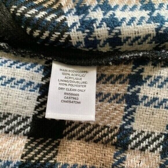 Caslon Medium Black White Houndstooth Open Front Long Sleeve Lightweight Jacket - Picture 7 of 8